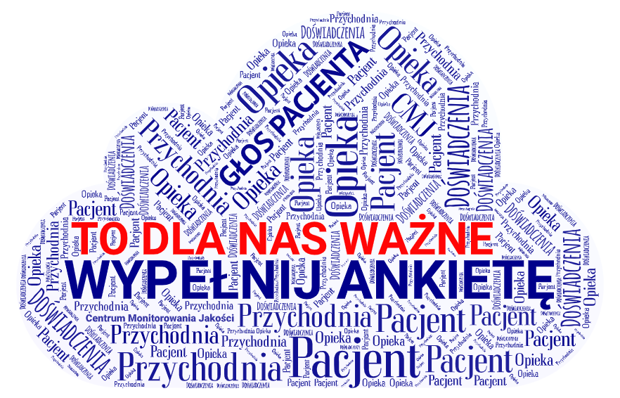 Baner promujący ankietę satysfakcji pacjentów – kliknij, aby przejść do ankiety w nowej karcie